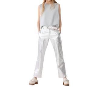 NEW LANTHROPY astro metallic jeans in silver